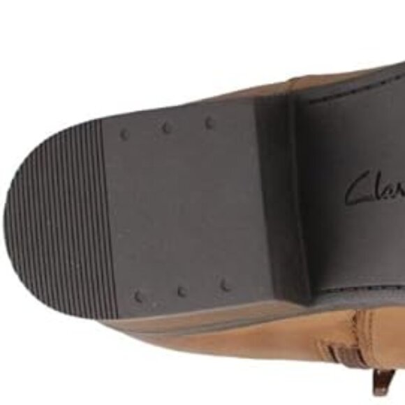 Clarks Tan Leather Ankle Booties - Picture 7 of 7